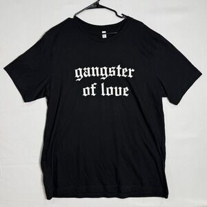 Bella + Canvas Size 2XL Black Gangster of Love Graphic‎ T-Shirt